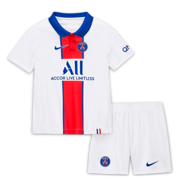 Camiseta Paris Saint Germain 2ª Niños 2020-2021 Blanco